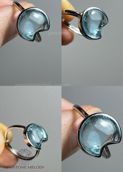 Каблучка з топазом 