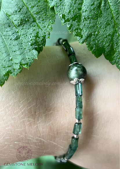 Браслет з бірюзовим турмаліном