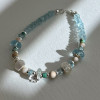 Браслет з міксу натуральних каменів 