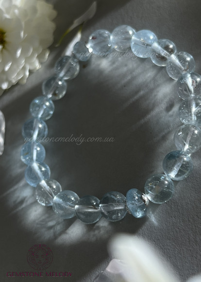 Браслет з топазом 7мм