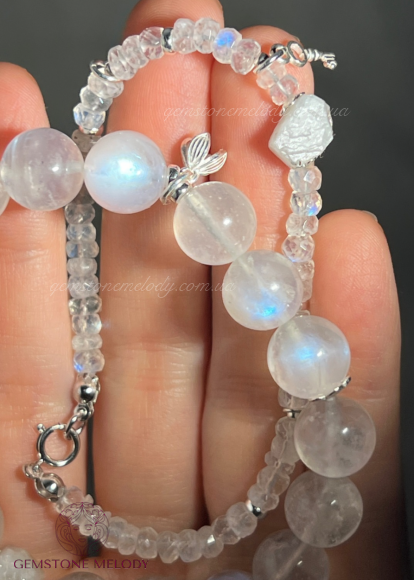 Набір браслетів з місячним каменем високої якості 