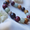 Браслет из яшмы "мукаит", берилла, агата b1058 