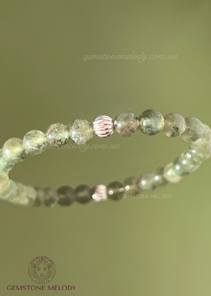 Браслет з зеленого гранату 