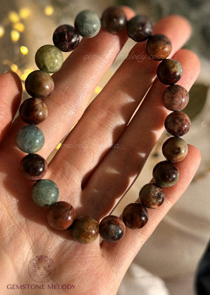 Браслет з аквамарином 