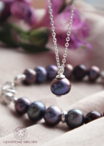Подвеска с натуральным камнем c1013 на цепочке