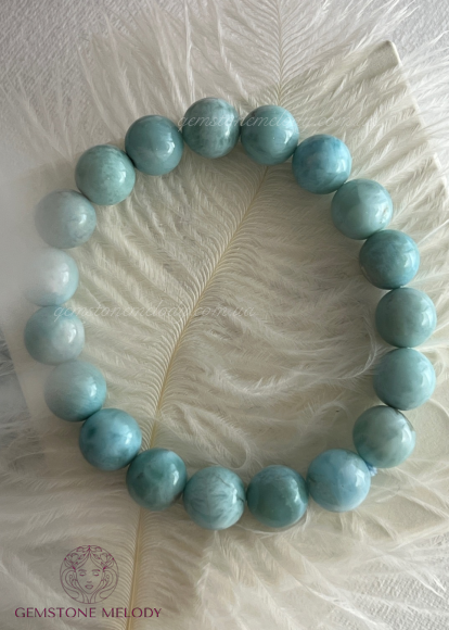 Браслет з ларимаром 10мм