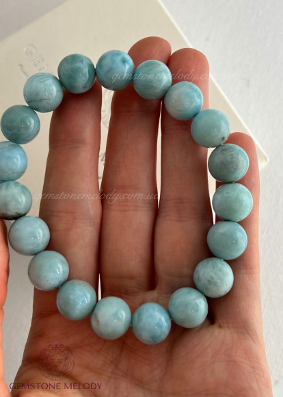 Браслет з ларимаром 10мм