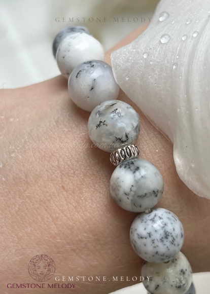 Браслет з дентритовим опалом (схожий)