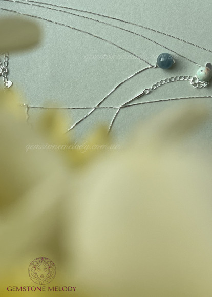 Підвіска с натуральним каменем, зі срібла
