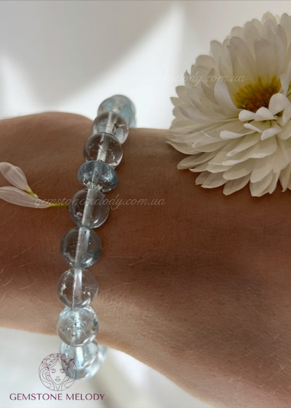 Браслет з топазом 7мм