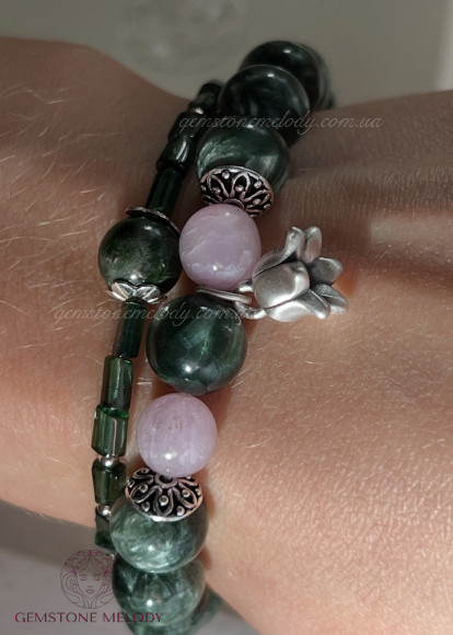 Браслет з серафінітом