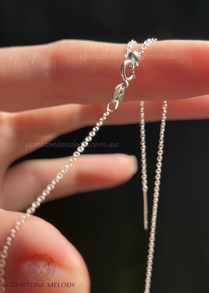 Ланцюжок зі срібла, з натуральним каменем