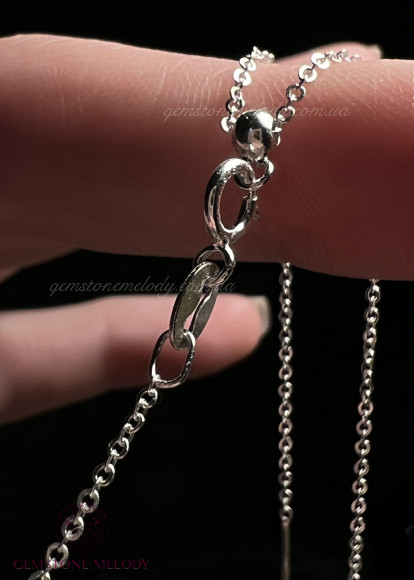 Ланцюжок зі срібла, з натуральним каменем