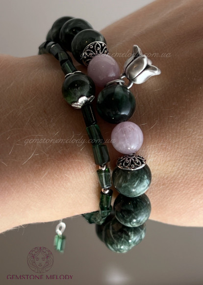 Браслет з серафінітом