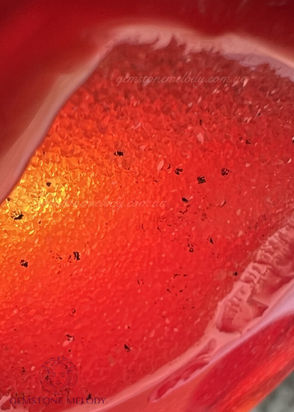 Сардонікс у формі серця, коричневий агат (халцедон)