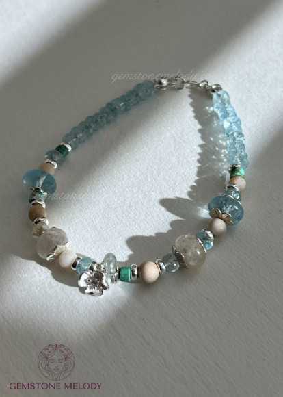 Набір браслетів з натурального каміння