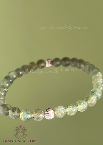 Браслет з зеленого гранату 