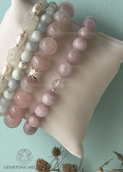 Браслет з кунцитом