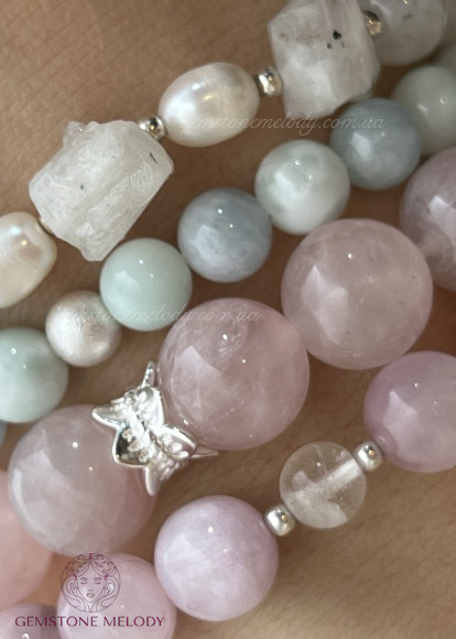 Браслет з кунцитом