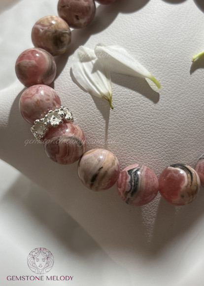 Браслет з родохрозитом