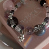 Набір браслетів , натуральне каміння і срібло 