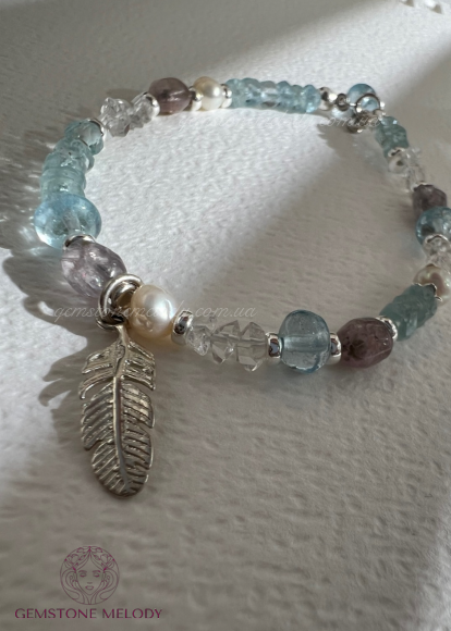 Браслет з аквамарину, і інших мінералів 
