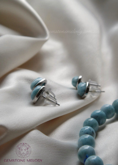 Сережки з ларимаром