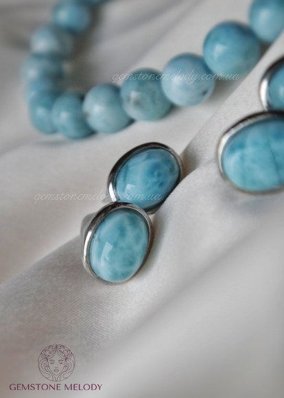 Сережки з ларимаром