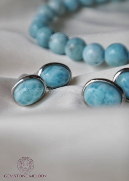 Сережки з ларимаром