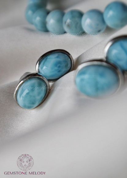 Сережки з ларимаром