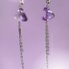 Сережки з аметистами
