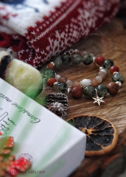 Набор браслетов "Рождественская красавица"