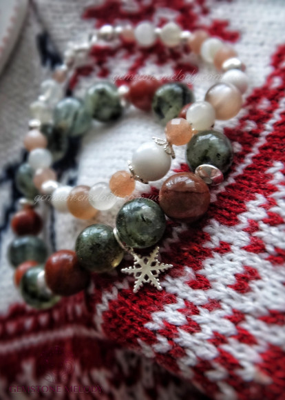 Набор браслетов "Рождественская красавица"